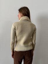 1920s Shawl Neck Wool Sweater