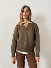 1940s Army Olive Knit Sweater