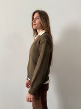 1940s Army Olive Knit Sweater