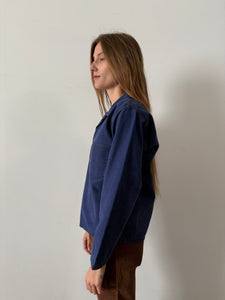 Navy Fisherman Pullover
