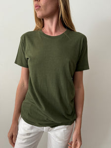 70s Green Cotton Army tee