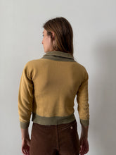 50s Mustard Shawl Collar Boys Sweatshirt