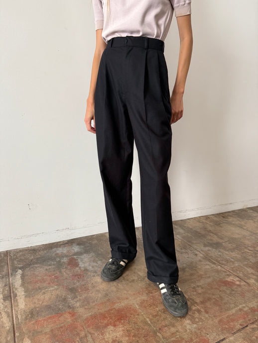 Ralph Lauren Black Wool Trousers 25w