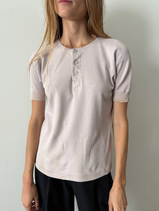 Lilac Cotton Henley