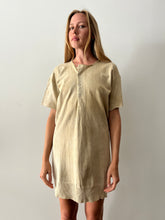 1920s Cotton Thermal Shirt Dress