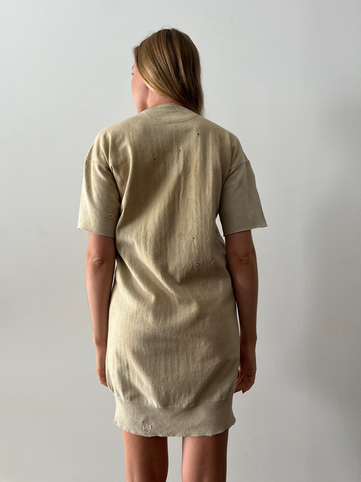 1920s shirt dress A Vintage 1920s White Cotton Shirt Dress