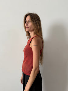 30s Faded Red Cotton Tank