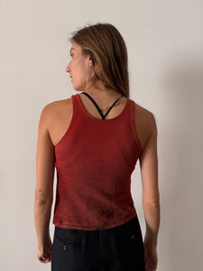 30s Faded Red Cotton Tank