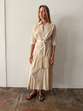 Antique Lace Detail Floral Dress
