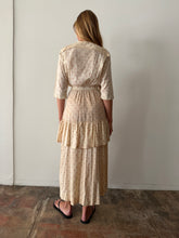 Antique Lace Detail Floral Dress