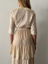 Antique Lace Detail Floral Dress