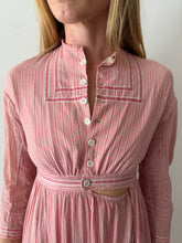 Red Striped Edwardian Dress