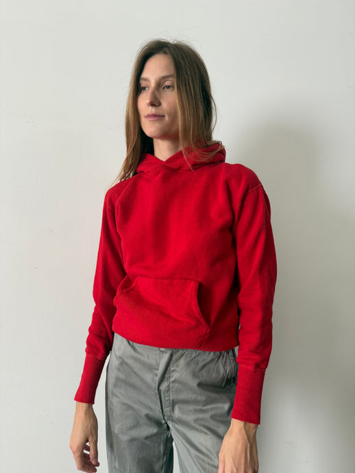 Waffle Lined Hood Lil Red Hoodie