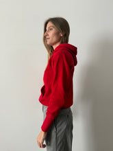 Waffle Lined Hood Lil Red Hoodie
