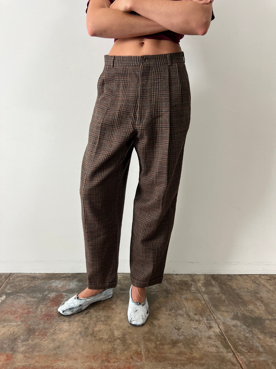 80s USA Ralph Lauren Wool Tweed Trousers 30w
