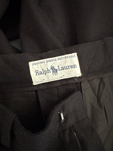 Ralph Lauren Black Wool Trousers 25w