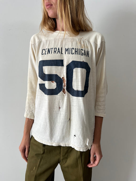 70s Champion Central Michigan Football tee