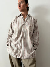 40s/50s French Flannel Cotton Pullover Shirt