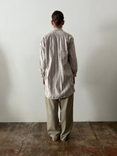 40s/50s French Flannel Cotton Pullover Shirt