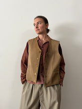 30s/40s Pile-Lined Twill Work Vest