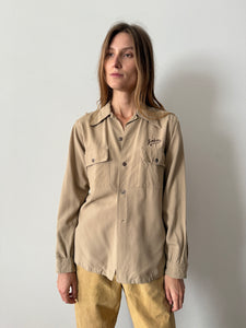 40s/50s Rainbow BBQ Western Shirt
