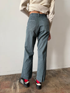 60s Green Work Pants 26w