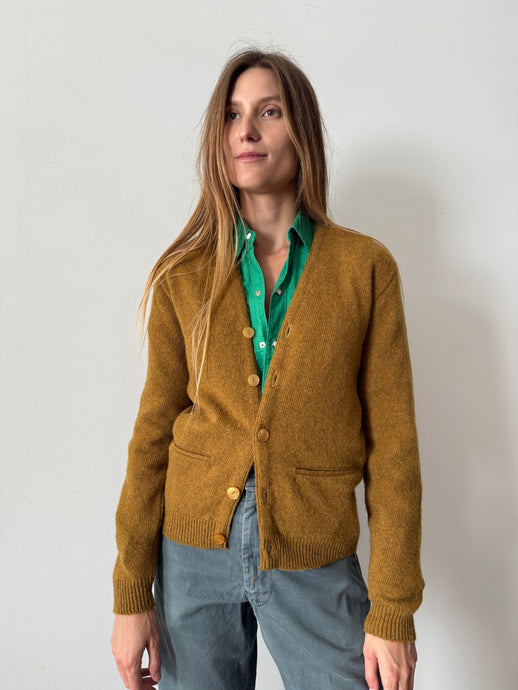 60s Mustard Cardigan
