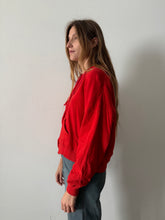 Soft Lined Red Zip-Up Hoodie