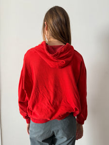 Soft Lined Red Zip-Up Hoodie