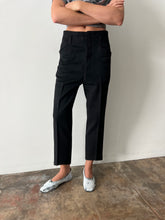 Antique Japanese Black Wool Trousers