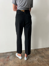 Antique Japanese Black Wool Trousers