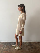 Antique Japanese cotton fleece Henley