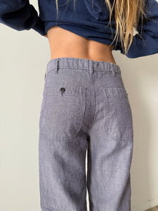 Linen Utility Work Pants