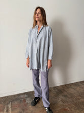 Blue Striped Grandpa Shirt