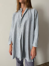 Blue Striped Grandpa Shirt