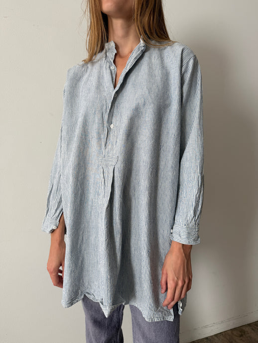Blue Striped Grandpa Shirt