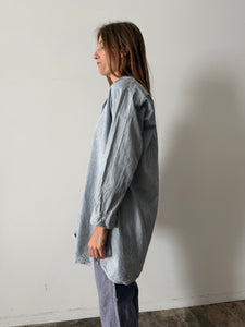 Blue Striped Grandpa Shirt