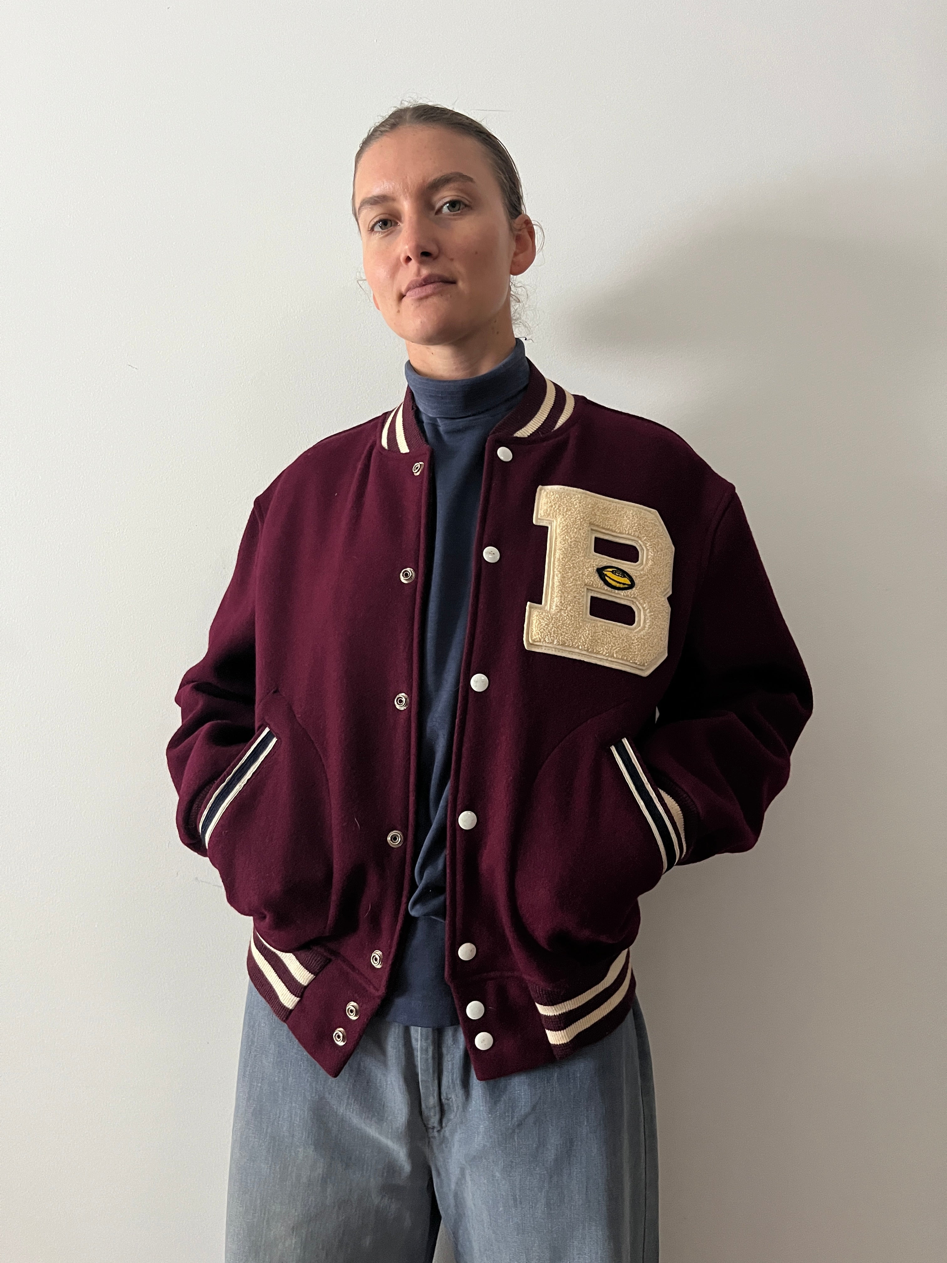 50s Belmont Letterman Jacket mothfood shop