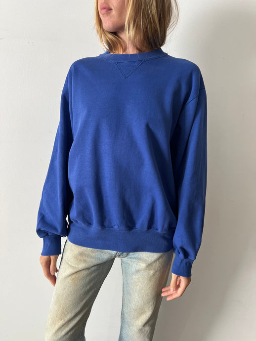 90s USA Champion Blue Crewneck
