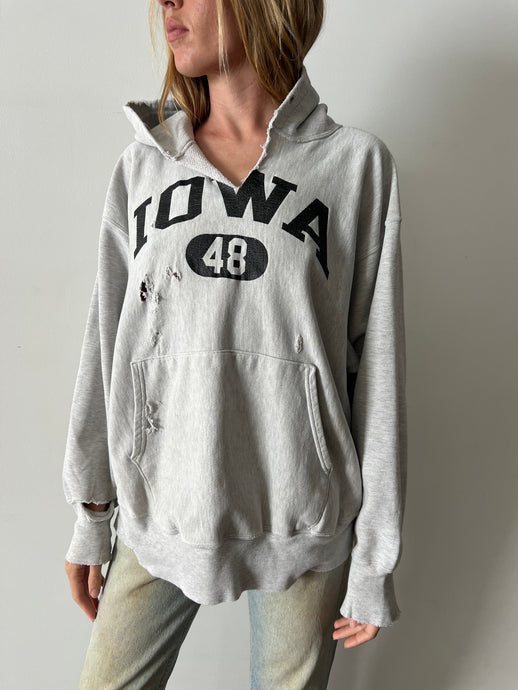 Thrashed Iowa Champion Reverse Weave Hoodie