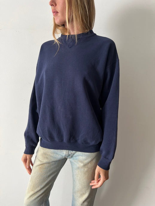cozy 90s Hanes USA Navy Blue Sweatshirt