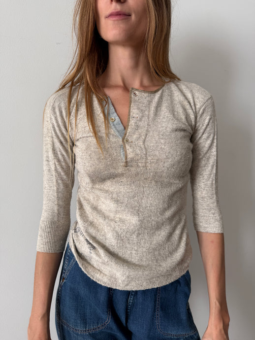 Antique Wool/Cotton Boy's Henley