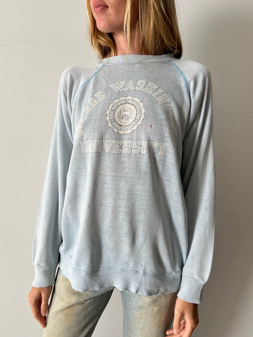 thin George Washington Univ Champion Crewneck