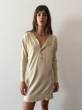 Antique Long Knit Henley