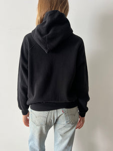 80s Black Hoodie