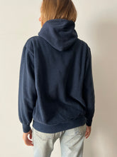 Soft Waffle Thermal-Lined Navy Blue Hoodie