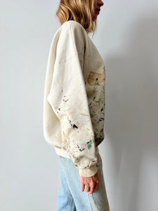 Big 90s Paint Splattered USA Sweatshirt