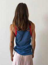70s French Blue Mesh Tank