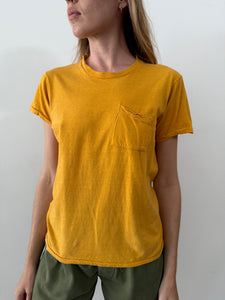 70s Golden Yellow Cotton tee