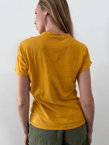 70s Golden Yellow Cotton tee